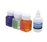 GOWENIC Kit de Solution Tampon 50ML PH 7,00 |4,00 10,01 Étalons D’étalonnage Plus 30 Ml de Liquide D’entretien de Sonde