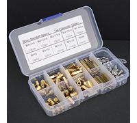GOWENIC Kit d'entretoises Métriques M4 de 120 Pièces |Entretoises Mâles Femelles Hexagonales en Laiton avec écrous à Vis en Acier 304 pour PCB