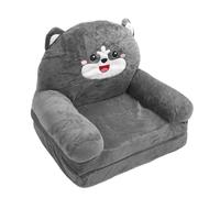 GOWENIC Lit canapé Escamotable pour Enfants avec Design de Chien Cartoon | Canapé-lit pliable, chaise longue confortable pour tout-petit, siège de salle de jeux portable, tissu gris, conversion facile