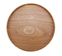 GOWENIC Plateau de Service en Bois pour Service à thé, Fruits, Bonbons et Aliments - Assiette de Décoration Vintage Respectueuse de l'environnement, Robuste, Durable, Non Toxique, Facile à Nettoyer