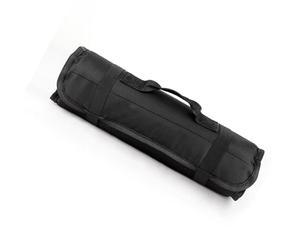 GOWENIC Pochette à Outils de Chef Enroulable Durable |Rangement en Tissu Oxford pour Fourchette, Couteau, Pince, Tournevis (Black)
