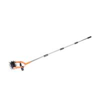GOWENIC Râteau Rotatif Jardin Manuelle Ajustable Motoculteur | Dents en acier robustes, longue tige ergonomique, ameublit le sol, élimine les mauvaises herbes, rangement compact.