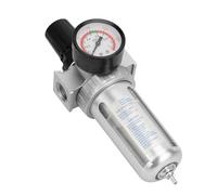 GOWENIC Régulateur de Filtre de Compresseur d'Air 1/2", Piège à Eau Pneumatique BSP avec Support de Montage, Régulateur de Pression d'Air en Aluminium pour Outils à Air comprimé - Bouton