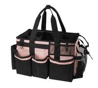 GOWENIC Sac à Outils de Nettoyage avec Poignée Renforcée, Rangement de Grande capacité à Plusieurs Compartiments, Fourre-tout en Tissu Oxford Imperméable pour les Détails de Voiture pour le Service