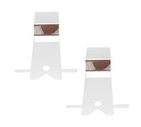 GOWENIC Support de Couvercle de Casserole en Acier Inoxydable, Solution de Stockage Efficace pour L'organisation de la Cuisine, 2 Pièces