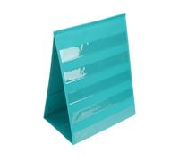GOWENIC Tabletop Porte-cartes Pochettes 13x17 Pouces Double Face | Tissu Oxford durable, écran de bureau, 10 poches transparentes, organisation de la salle de esign portable.