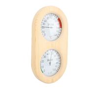GOWENIC Thermomètre Hygromètre en Bois 2 en 1 pour Montage Mural | Affichage combiné de la température et de l\'humidité, décor de salle de bain à vapeur, moniteur de climat intérieur,