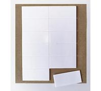 GOYAPRINT Ruban double face 48 pièces de 35 x 17 mm adhésif double face mousse 1 mm pour bricolage artisanat et montage (35 x 17 mm)