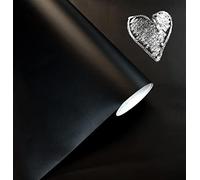 GOYAPRINT Tableau adhésif noir mat 60 x 300 cm effaçable en vinyle mural | Film autocollant pour mur, meubles et verre | Écrit à la craie et efface sans résidus | Facile à couper et à appliquer