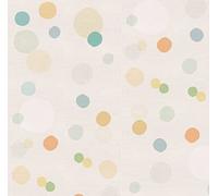 GOYAPRINT Vinyle Decoratif Cuisine Mural et Meuble en Toile de Jute avec Cercles 40x250 cm Papier Peint Tissu à Pois Couleur Pastel pour Salle de Bain Mur Meubles Escalier (Boules)