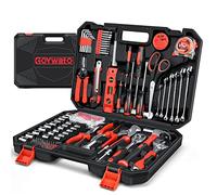 GoYwato Caisse a Outils Complete 287 Pièces - Boite a Outils Professionnel Malette Outils liquet Jeu de Douilles Portable Clé Molette Marteau Pince Multiprise Avec Kit Outils Pour Maison Garage