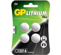 GP Coin Batterie Lithium CR2016, 3V, 4er