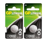 GP 2 piles bouton CR2032 (DL2032) lithium 3V