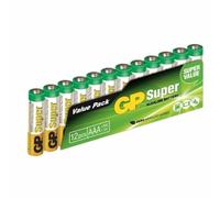 Lot de 12 Piles GP Batterie Super Alcaline 1.5V type AAA/LR03