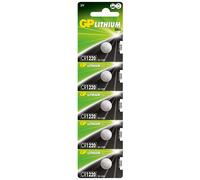 GP 5 piles bouton lithium CR1220 3 V