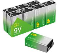 G & P Naturarznei Pile 6LR61 (9V) Super alcaline - Temps de fonctionnement extra long - Boîte de 8