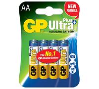 GP Batteries 03015AUP-U4 Lot de 4 Piles Alcaline AA LR6 Ultra Plus 1.5V