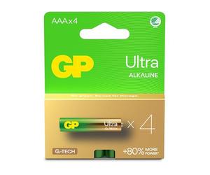 GP Batteries 220197 Lot de 4 piles GP Ultra Alcaline Ministilo AAA 24AU/LR03