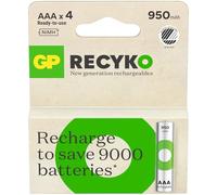 GP Batteries 223709 Blister 4 Batteries Rechargeables AAA Mini Stilo 950 mAh ReCyko