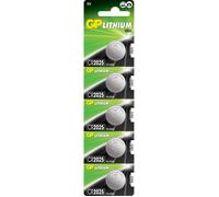 G & P Naturarznei Pile bouton CR2025 Lithium 3V Pack de 5