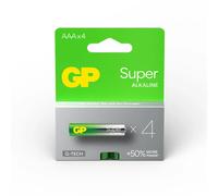 G & P Naturarznei Piles AAA (LR03) 'Super' GP 82100 – Alcaline 1,5 V – Blister de 4