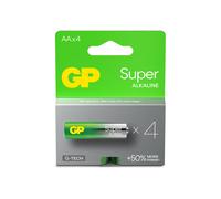 GP Batteries Super Alkaline AA/LR06 - Pile Alcaline 1.5V - Type UN3480 - Dimensions 50.5mm x 1.45cm - Certification IEC 60086-2 - Pack de 4