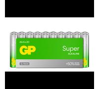 20 Piles Alcalines AAA / LR03 GP Super