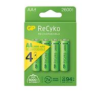GP Blister de 4 piles rechargeables AA 2700 Series NiMH - min 2600mAh