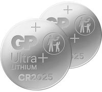 GP CR2025 2X - Pile bouton au lithium 3 V 20 x 2,5 mm, lot de 2