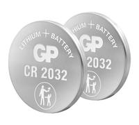 GP Batteries - Pile bouton Lithium CR2032 3V - Pack de 2 - Acier inoxydable - Batterie à usage unique