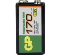 GP Toner Pile rechargeable GPIND17R9HC1 Ni-MH 9,6 V 170 mAh 6LR61 1 pièce