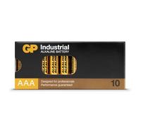 GP Industrial GP LR03 Lot de 10 Piles alcalines AAA pour Usage Industriel 1,5 V