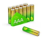 GP Lot de 12 Piles alcalines AAA Ultra Professionnelles 1,5 V (Micro, LR03), Technologie G-Tech Longlife, idéales pour Les Applications gourmandes en énergie, 12 Piles AAA
