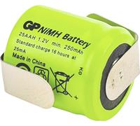 GP Ni-MH Industrial 250 AAH 1A1P-C1 Pile rechargeable LR6 (AA) NiMH 1.2 V 250 mAh 1 pc(s)
