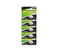 Pile au Lithium CR1632 - GP - 3V - Pack de 5 - 53mAh