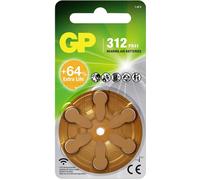 GP Pile pour appareil auditif ZA 312 1.4 V 6 pc(s) zinc-air GPPBZZ31F017