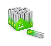 GP Piles AA 1,5 V Super alcalines Longlife G-Tech - Lot de 16 Piles AA R6