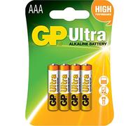 GP Piles alcalines Ultra compatible AAA/AM4/E92 1,5V
