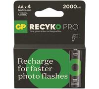 GP Photoflash 2000mAh rechargeable, 4 pièces