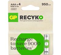 GP Piles Rechargeables AAA 950mAH X4