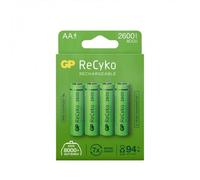 GP ReCyko LR6/AA 2600mAh - Pack de 4 accus rechargeables NiMH