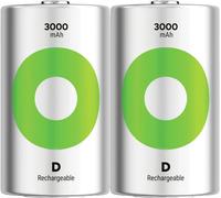 GP ReCyko Pile rechargeable LR20 (D) NiMH 3000 mAh 1.2 V 2 pc(s)