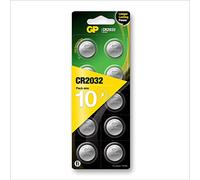 GP Specialty type 2032 Pile bouton au lithium CR2032/Dl2032- longue durée d'alimentation avec du lithium de haute pureté Box of 10