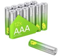 GP Piles Super LR3 (AAA) alcalines 1,5 V - Lot de 12