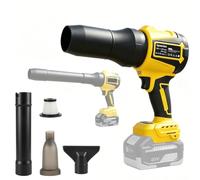 Gpaentsn Souffleur à feuilles compatible avec batterie Dewalt 20 V Max, ventilateur à jet sans balais conduit de 70 mm, 366 CFM, 134 MPH, séchoir de voiture sans fil haute puissance de 500 W et