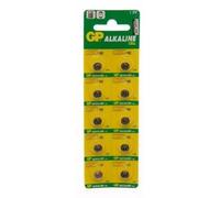GPBM Carte de 10 piles LR41 Alcaline