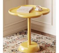 GPDNBIEU, Table d'appoint Ronde, guéridon décoratif, Petite Table à Martini, Salon for canapé, Chaise, Patio(/Yellow B,55CM)