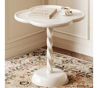 GPDNBIEU, Table d'appoint Ronde, guéridon décoratif, Petite Table à Martini, Salon for canapé, Chaise, Patio(/Beige a,40CM)