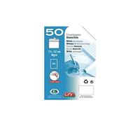 GPV 23472 Enveloppe Précasée Vélin D L 110 x 220 mm Bloc Détachable Fond Bloc de 50 Gris