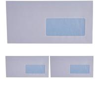 GPV Boite 500 enveloppes auto-adhésives 80g format DL 110x220mm fenetre 45x100 (Lot de 3)